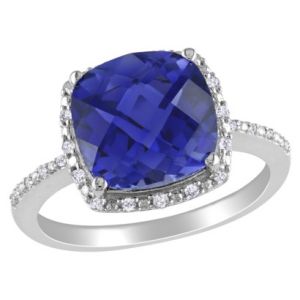 Target Silver Diamond and Created Sapphire Ring.jpg